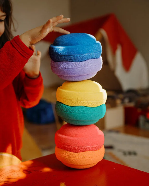Stapelstein piano lessons online platforms​Stapelstein Mini Classic Rainbow 6pc Set Toddler Toys 12m+
