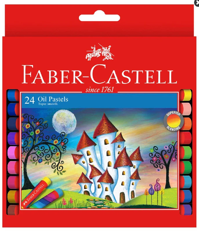 Painting and handicraft supplies for fairy - themed projects​ Faber-Castell Oil Pastel Box 24