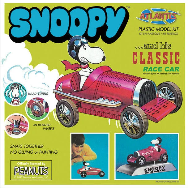 Egyptian - pyramid model toys for cultural exploration​ Atlantis Snoopy and his Classic Race Car Motorized Snap Model Kit